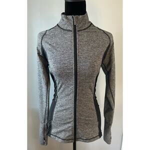 Victoria’s Secret VSX Sport Full Zip Knockout Heather Grey/Black Athletic Jacket